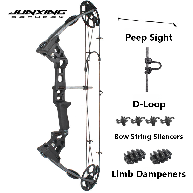 Junxing Dream Compound Bow Archery Shooting Outdoor Kit, Dual-Purpose Recurve Bow & American Hunting Pulley Bow for Competition