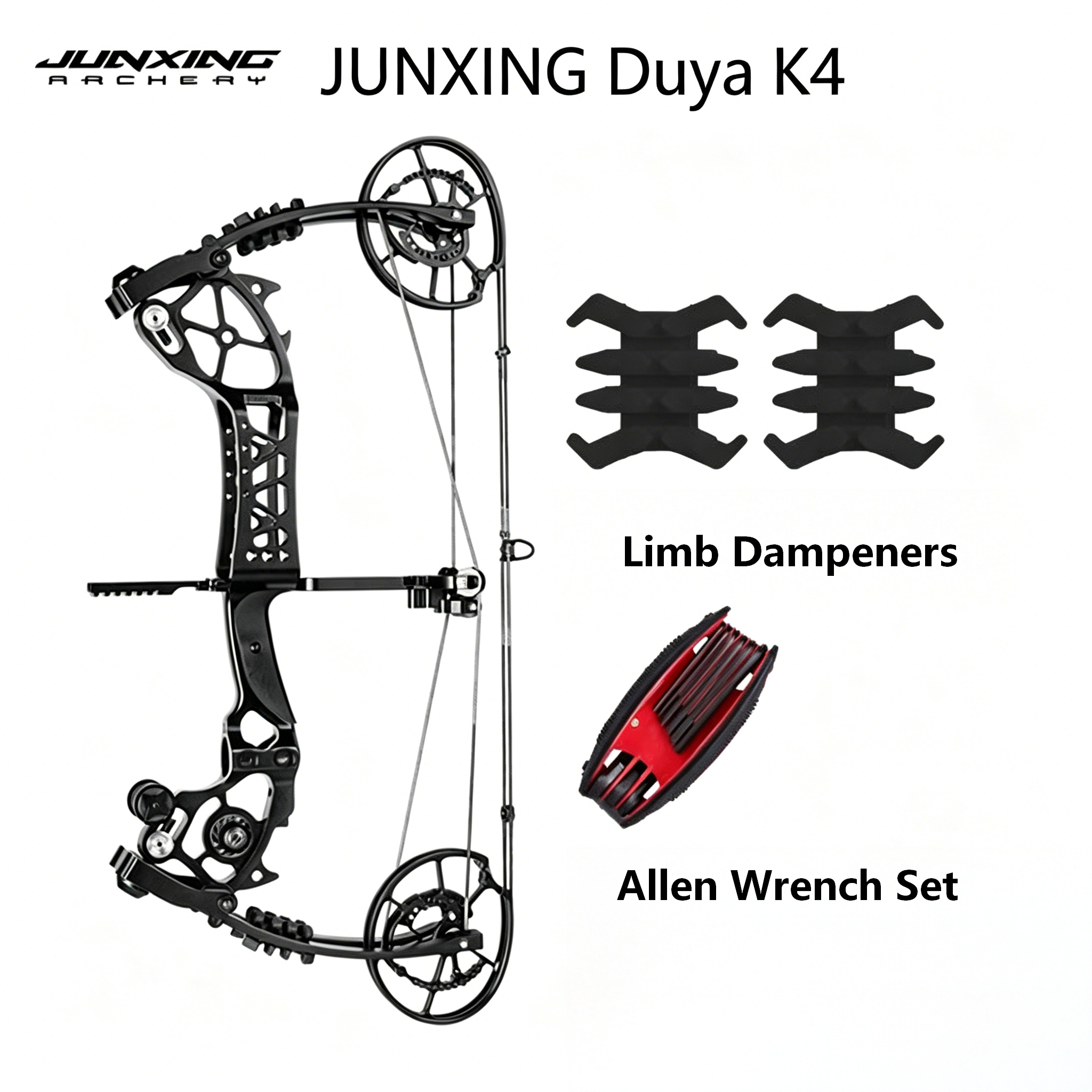 Junxing Duya K4 (Venom Fang K4) Dual-Purpose Steel Ball Compound Bow, Outdoor High-Power Slingshot & Adult Archery Bow