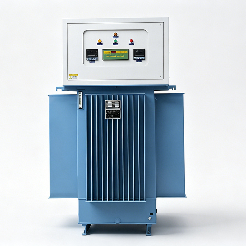 油浸式稳压器 100-3000KVA 三相 效率≥98% 无波形失真 输入范围 310-450V 输出电压 308V±10% 可调 油冷 适用于工业、农业、交通运输、军事、铁路等领域,油浸式稳压器