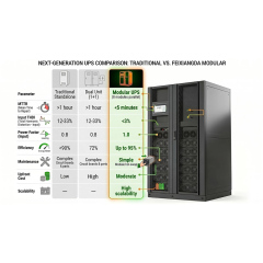 ACM Series Modular UPS 10-600kVA Phased Deployment Flexible Expansion Input PF>0.99 Output PF=1 Ultra Wide Input Voltage Range Optional 30A Charging Module For Government Medical Education Energy,ACM Series Modular UPS - Three Phase digital UPS