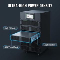 ACM Series Modular UPS 10-600kVA Phased Deployment Flexible Expansion Input PF>0.99 Output PF=1 Ultra Wide Input Voltage Range Optional 30A Charging Module For Government Medical Education Energy,ACM Series Modular UPS - Three Phase digital UPS