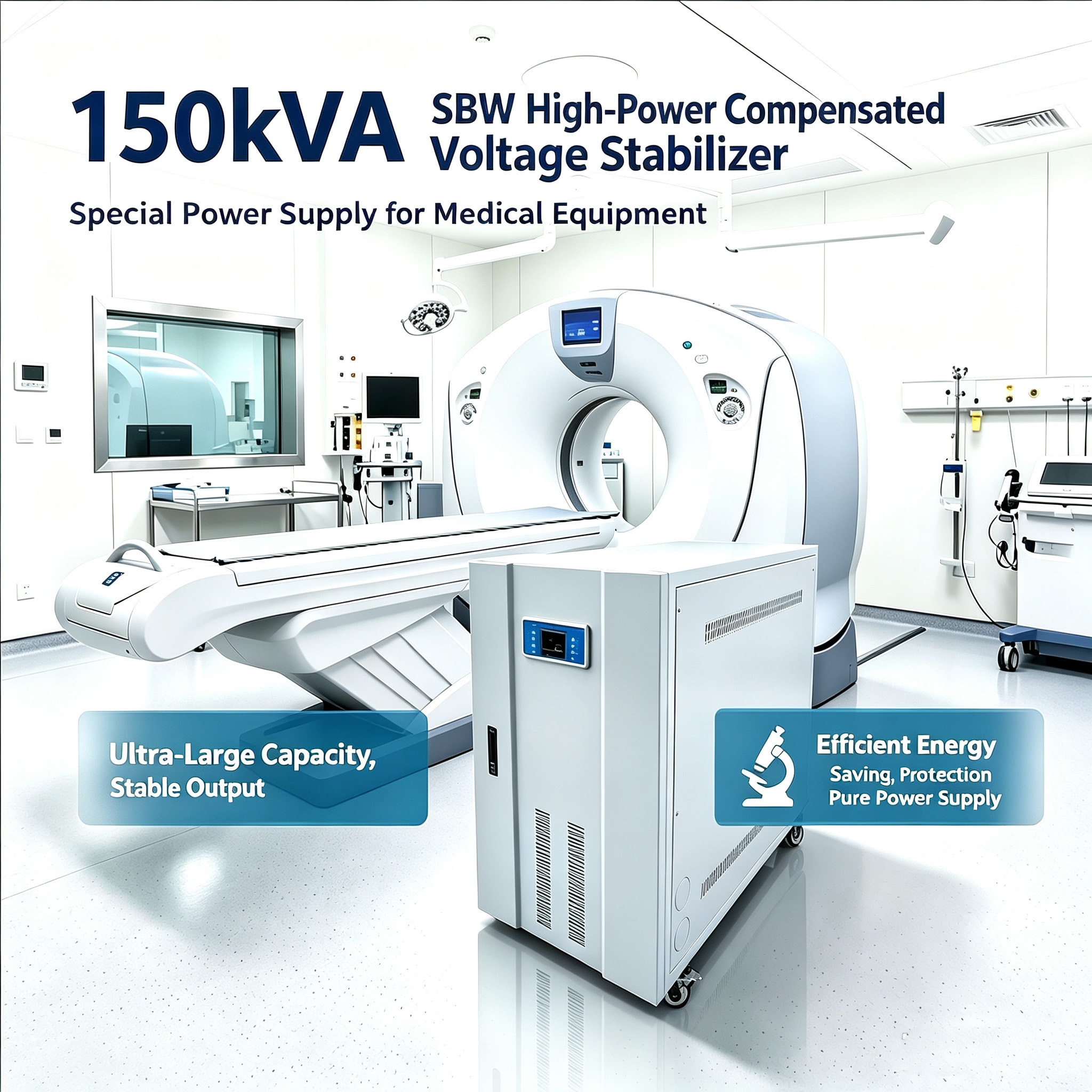 SBW‑150kVA High‑Power Voltage Regulator 3‑Phase AC Stabilizer for Manufacturing Production Line Hospital Commercial Building & Telecommunication Project,SBW‑150kVA High‑Power Voltage Regulator 3‑Phase AC Stabilizer for Manufacturing Production Line Hospital Commercial Building & Telecommunication Project