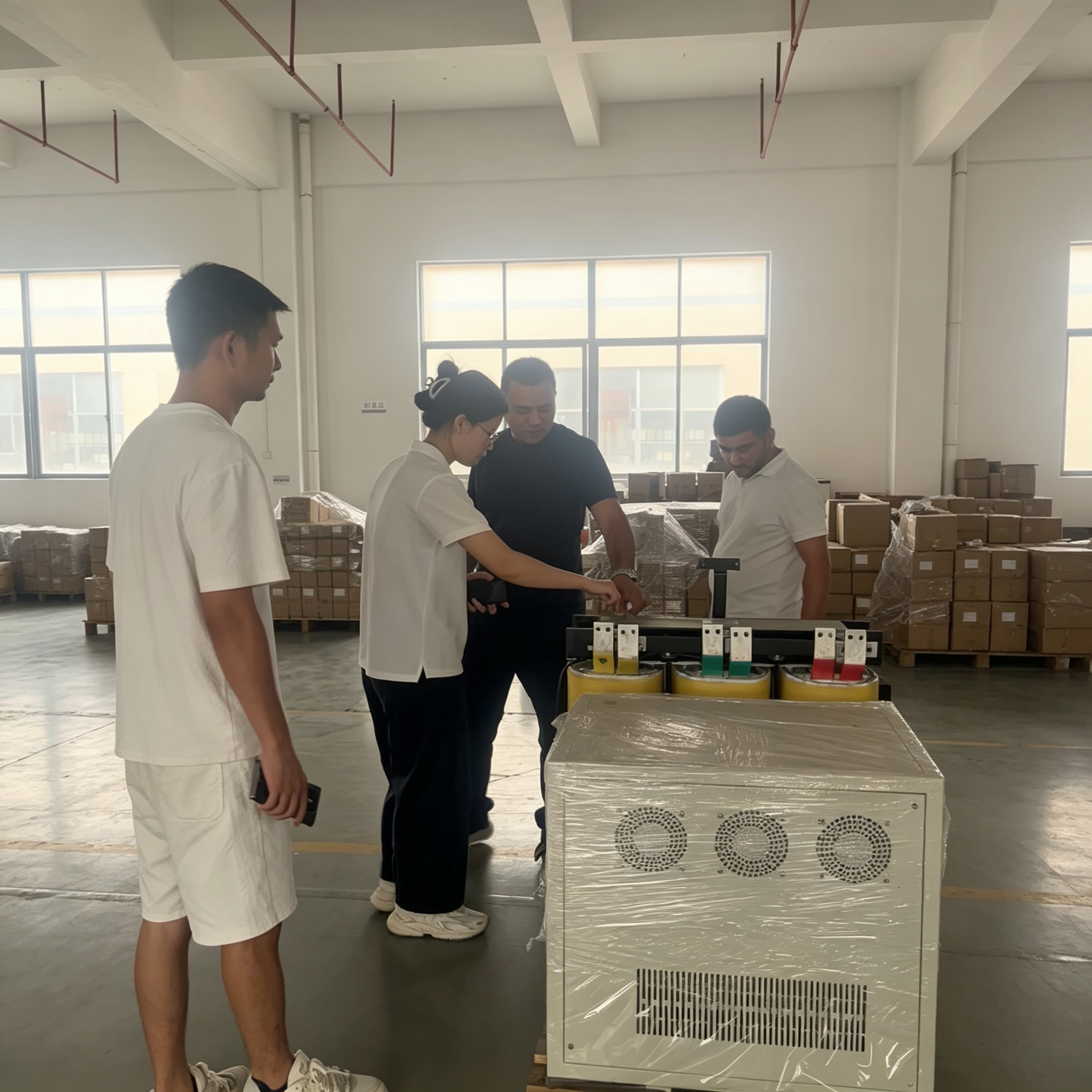 Thyristor Contactless Voltage Stabilizer testing
