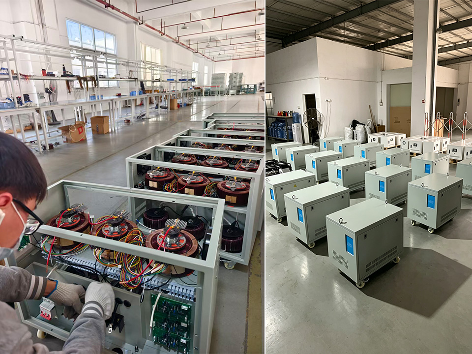 Inside the Feixiangda transformer production workshop