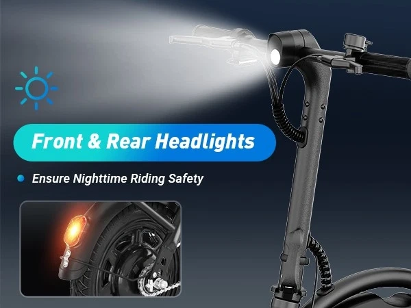 RA B20mini 14-inch Foldable Electric Bike 36V 7.8Ah - Dual Disc E-Bike with Pedals, Perfect Urban Commuter for Men & Women