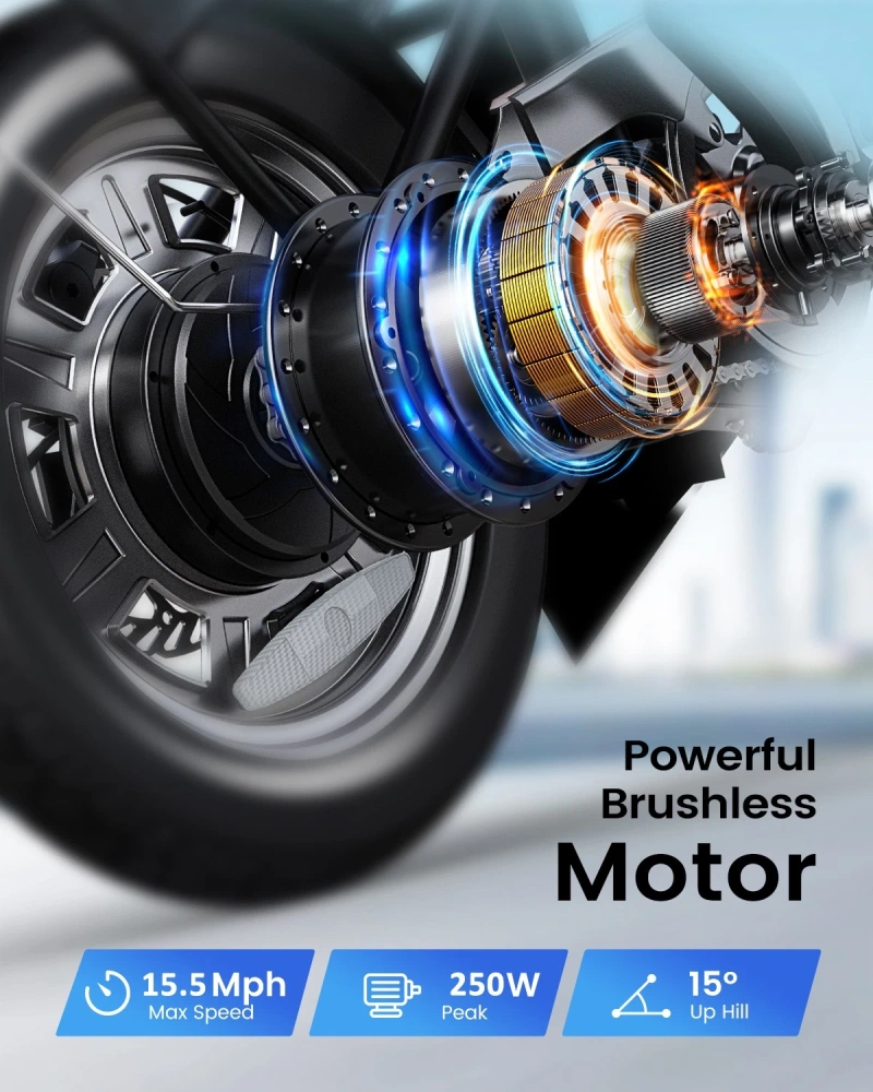 RA B20mini 14-inch Foldable Electric Bike 36V 7.8Ah - Dual Disc E-Bike with Pedals, Perfect Urban Commuter for Men & Women