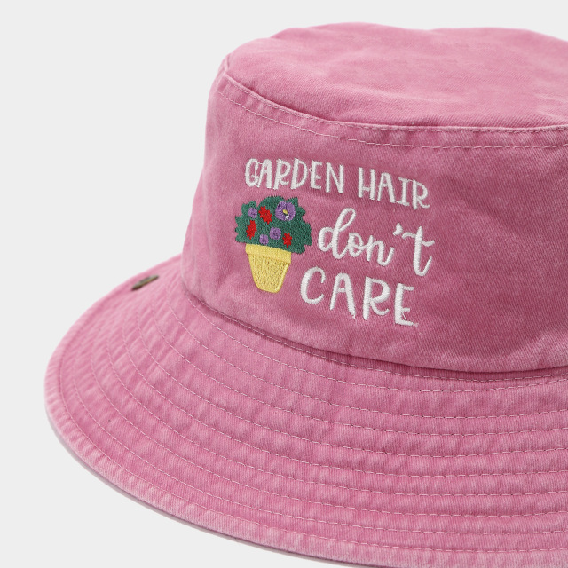 GARDEN HAIR don’t CARE Washed Cotton Bucket Hat