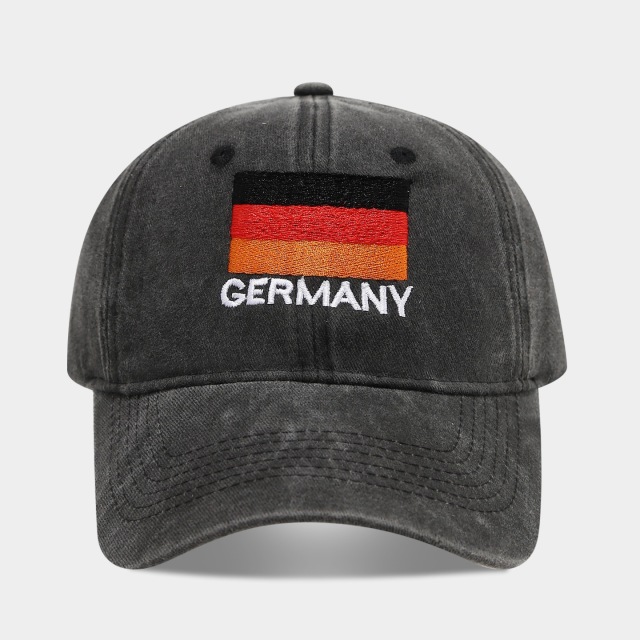 2026 World Cup Soccer Fan Baseball Cap Germany Australia Flag Embroidered Black Adjustable Hat for Men Women