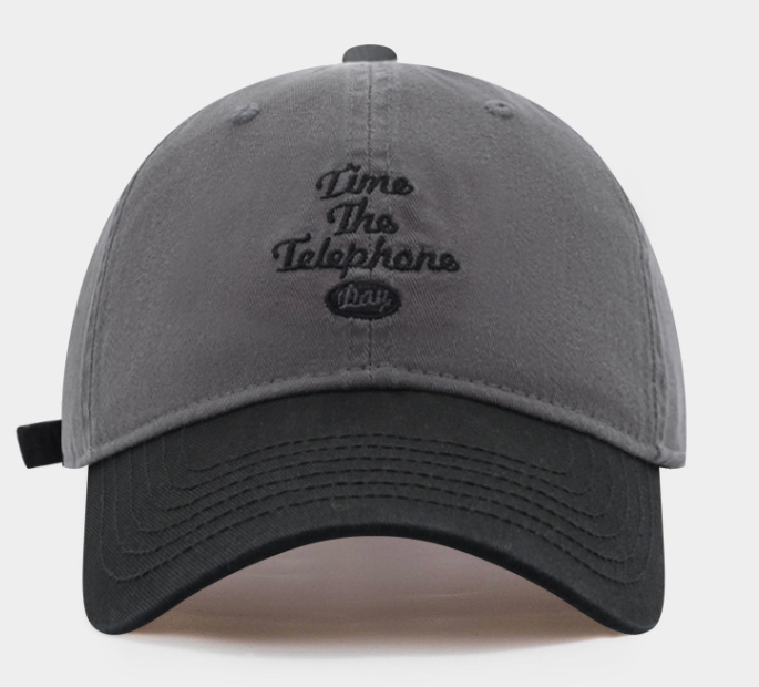 New American Style Color Block Soft Top Baseball Cap for Women, Spring Summer Sun Hat, Big Head Friendly & Face Slimming Peaked Cap