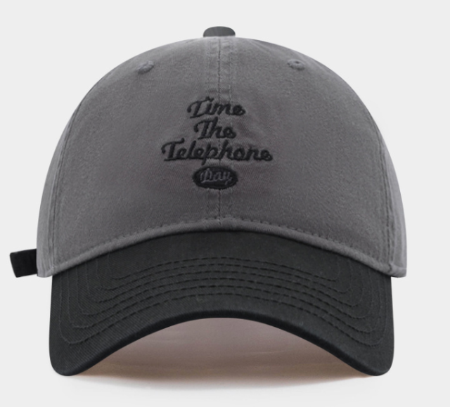 New American Style Color Block Soft Top Baseball Cap for Women, Spring Summer Sun Hat, Big Head Friendly & Face Slimming Peaked Cap