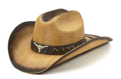 New Western Style Cowboy Straw Hat for Men & Women, Summer Sun Protection Breathable Hat, Casual Vacation Beach Hat