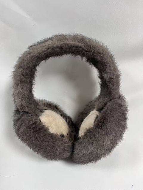 Winter Plush Faux Fur Earmuffs for Women & Men, Soft Fluffy Ear Warmers, Foldable Cold Weather Ear Cover