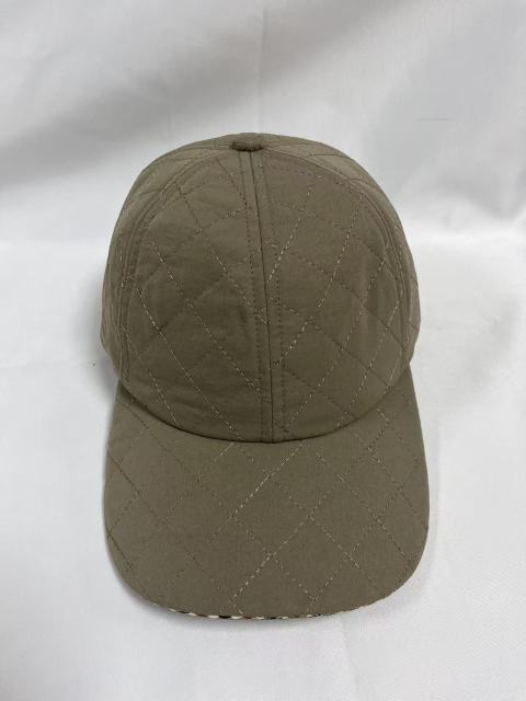 Autumn Winter Quilted Diamond Stitch Baseball Cap, Warm Padded Casual Hat for Men & Women