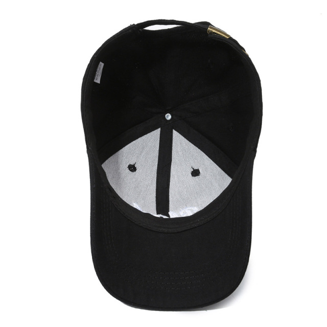 Unisex Korean Style Letter Embroidered Soft Crown Baseball Cap Casual College Style Sun Protection Hat