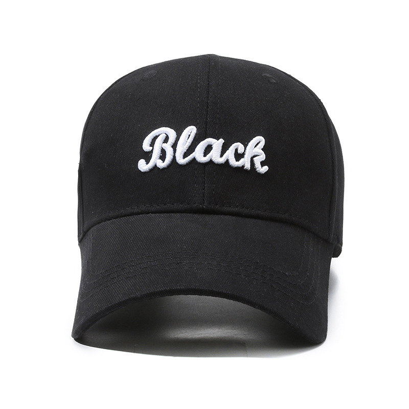 Unisex Korean Style Letter Embroidered Soft Crown Baseball Cap Casual College Style Sun Protection Hat
