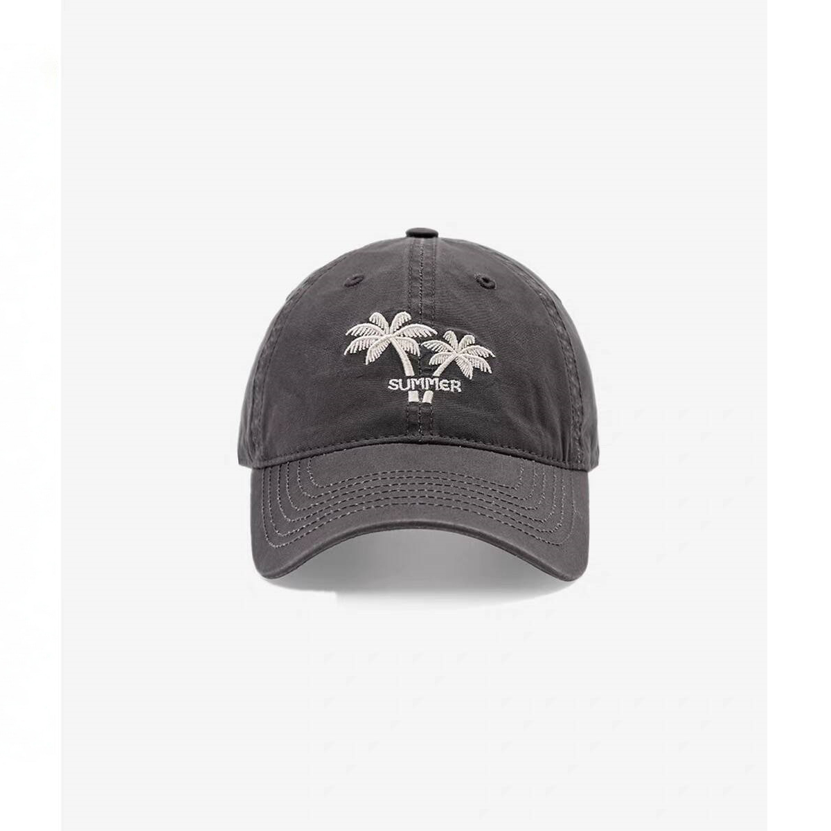 2026 New Coconut Tree Embroidery Baseball Cap Summer Sun Hat Adjustable Casual Outdoor Cap for Men Women Wholesale