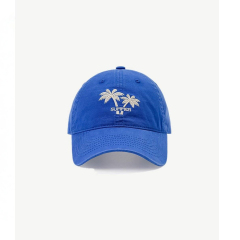 2026 New Coconut Tree Embroidery Baseball Cap Summer Sun Hat Adjustable Casual Outdoor Cap for Men Women Wholesale