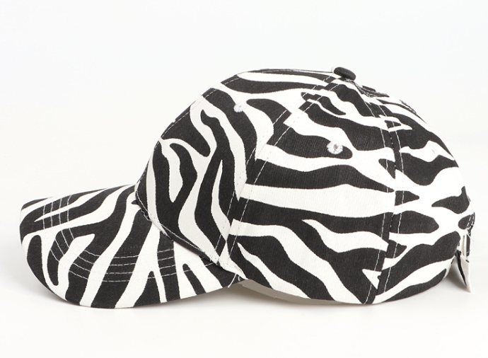 New Cross-Border Cartoon Cow Print & Leopard Print Baseball Caps, Curved Brim Hard Top Fashion Sun Hats for Men and Women