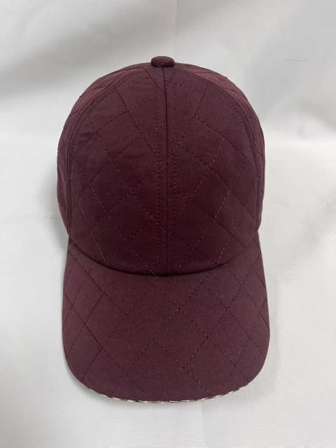 Autumn Winter Quilted Diamond Stitch Baseball Cap, Warm Padded Casual Hat for Men & Women