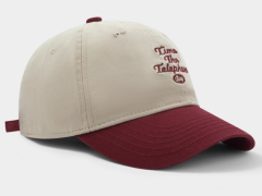 New American Style Color Block Soft Top Baseball Cap for Women, Spring Summer Sun Hat, Big Head Friendly & Face Slimming Peaked Cap