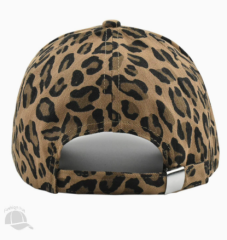 New Cross-Border Round Top Leopard Print Baseball Cap for Women & Men, Fashion Versatile INS Style Sun Hat Outdoor Casual Peaked Cap