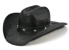 New Western Style Cowboy Straw Hat for Men & Women, Summer Sun Protection Breathable Hat, Casual Vacation Beach Hat