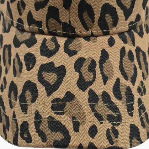 New Cross-Border Round Top Leopard Print Baseball Cap for Women & Men, Fashion Versatile INS Style Sun Hat Outdoor Casual Peaked Cap