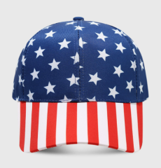 American Flag Baseball Cap for Men Women, Fourth of July Patriotic Hat, Outdoor Sun Protection Adjustable Dad Hat