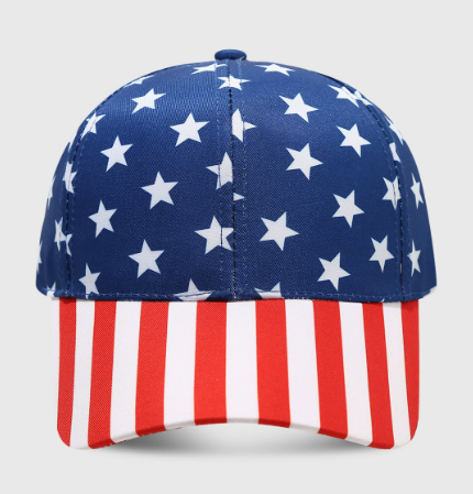 American Flag Baseball Cap for Men Women, Fourth of July Patriotic Hat, Outdoor Sun Protection Adjustable Dad Hat