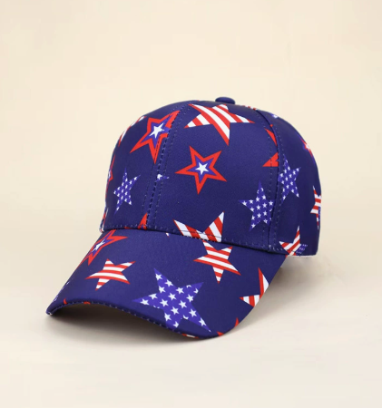 New American Flag Digital Print Baseball Cap, Independence Day Fashion Personality Hat, Outdoor Sun Protection Casual Trucker Cap