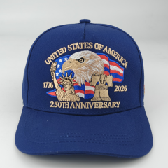 USA 250th Anniversary Baseball Cap 2025 New Arrival, 3D Embroidery Commemorative Hat, Extra Large Size Adjustable Dad Hat for Men Women, Outdoor Sun Protection