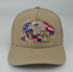 USA 250th Anniversary Baseball Cap 2025 New Arrival, 3D Embroidery Commemorative Hat, Extra Large Size Adjustable Dad Hat for Men Women, Outdoor Sun Protection