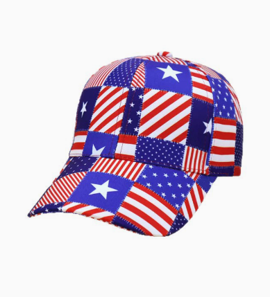 New American Flag Digital Print Baseball Cap, Independence Day Fashion Personality Hat, Outdoor Sun Protection Casual Trucker Cap