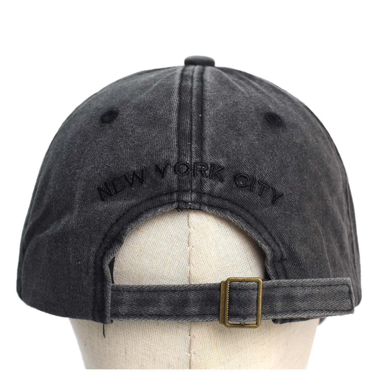 New Washed Cotton Embroidered Baseball Cap Fashion Adjustable Casual Sun Hat for Women Men