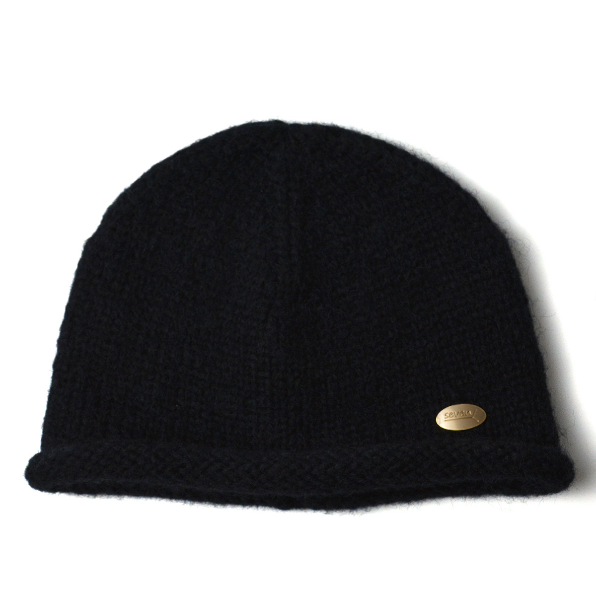 Women's Korean Style Rolled Edge Yellow Knitted Beanie Autumn Winter Face Slimming Warm Soft Knit Hat Cute Casual Solid Color Skullies