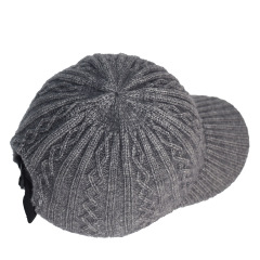 Solid Color Knit Baseball Cap Warm Slim-Fit Winter Beanie
