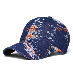 Women's Ethnic Style Floral Print Baseball Cap Hard Top Outdoor Sun Protection Casual Fashion Duckbill Cap