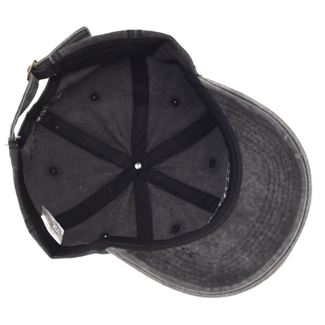 New Washed Cotton Embroidered Baseball Cap Fashion Adjustable Casual Sun Hat for Women Men