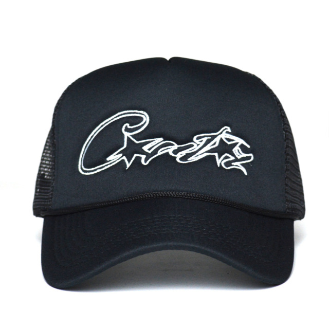 New American Style Trucker Hat Curved Brim Men Women Letter Embroidery Adjustable Sun Visor Driver Cap