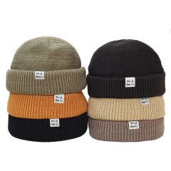 Men's Streetwear Knitted Beanie Korean Style Hip-hop Warm Skullcap