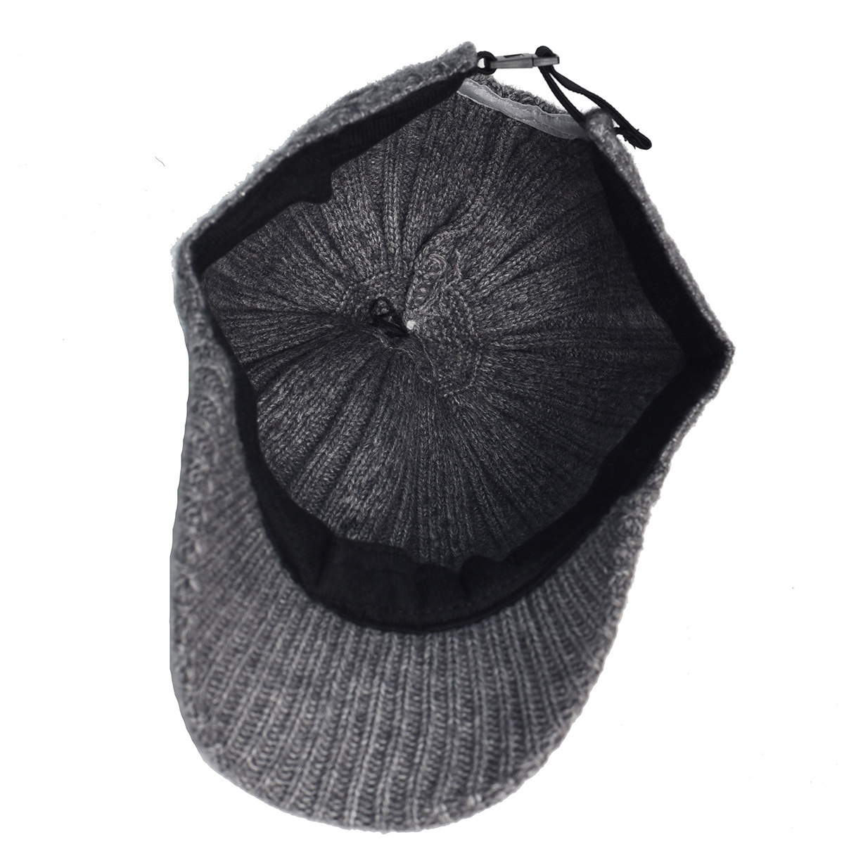 Solid Color Knit Baseball Cap Warm Slim-Fit Winter Beanie