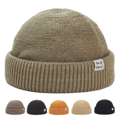 Men's Streetwear Knitted Beanie Korean Style Hip-hop Warm Skullcap