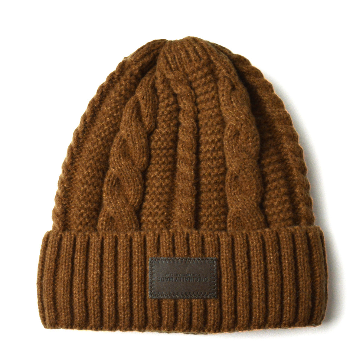 Women's Korean Style Twist Knitted Beanie Autumn Winter Thick Warm Ear Protection Knit Hat Fashion Cold Cap