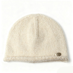 Women's Korean Style Rolled Edge Yellow Knitted Beanie Autumn Winter Face Slimming Warm Soft Knit Hat Cute Casual Solid Color Skullies