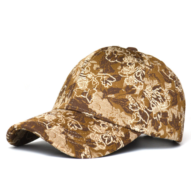 Women's Ethnic Style Floral Print Baseball Cap Hard Top Outdoor Sun Protection Casual Fashion Duckbill Cap