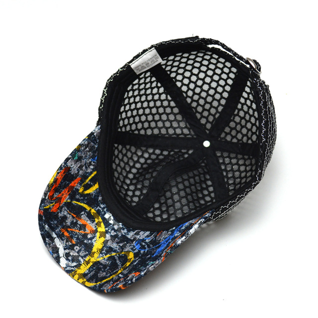 Women's Summer Sun Protection Baseball Cap Casual Breathable Mesh Lace Hat Fashion Adjustable Trucker Cap