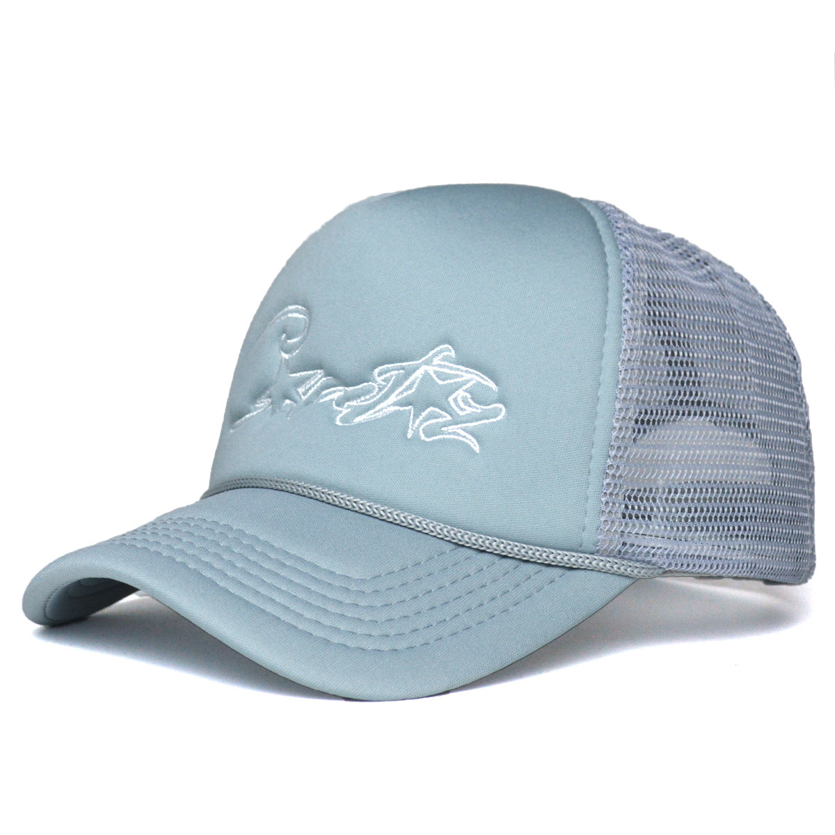 New American Style Trucker Hat Curved Brim Men Women Letter Embroidery Adjustable Sun Visor Driver Cap