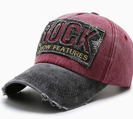 Retro Ripped Denim Adjustable Outdoor Sun Protection Baseball Hat