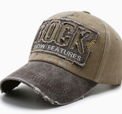 Retro Ripped Denim Adjustable Outdoor Sun Protection Baseball Hat