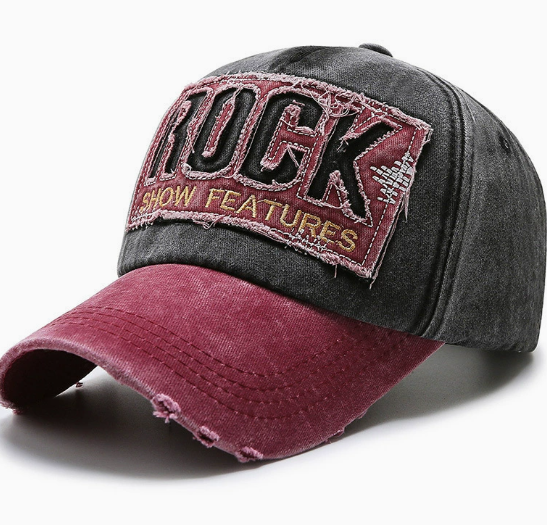 Retro Ripped Denim Adjustable Outdoor Sun Protection Baseball Hat